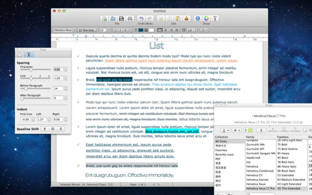 word programs for os x
